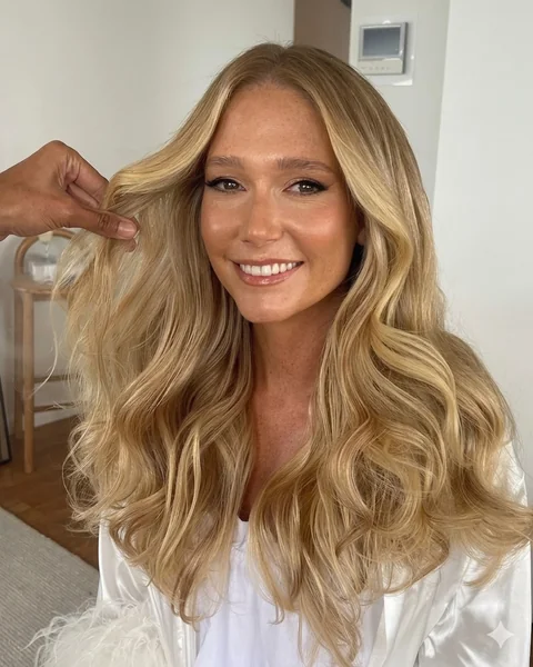 Wavy Hairstyle for Wedding