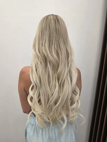 Waist-Length Platinum Waves