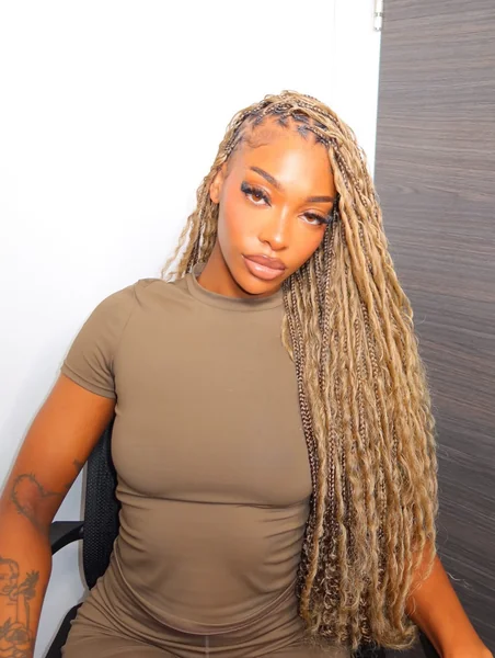 Honey Blonde Boho Braids