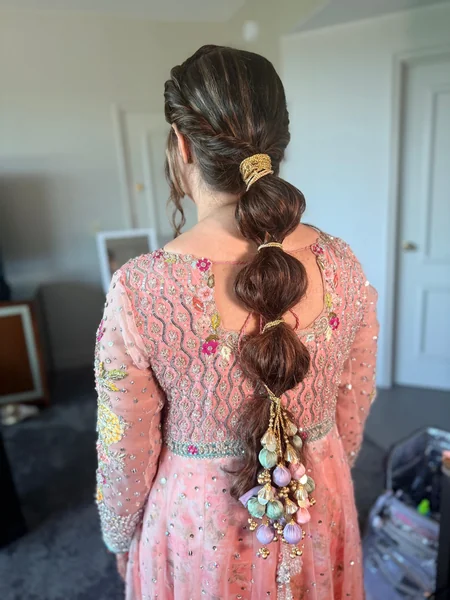 Bubble Ponytail With Tassels