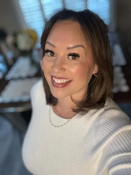 Flipped-End Brunette Bob