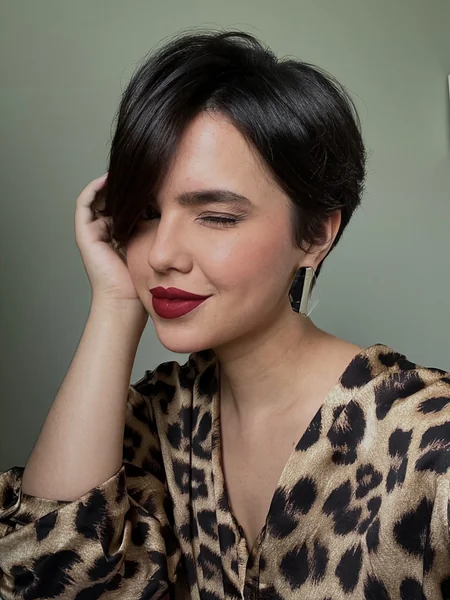Sleek Side-Swept Pixie
