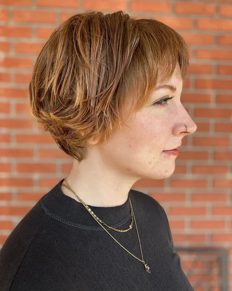 Choppy Copper Bixie with Piecey Layers