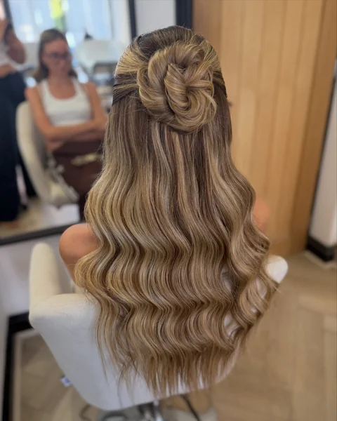 Half-Up Knotted Bun