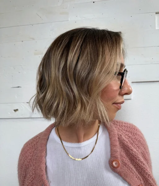 Chin Length Choppy Bob
