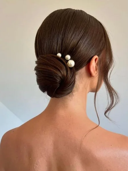 Pearl Pin Low Chignon