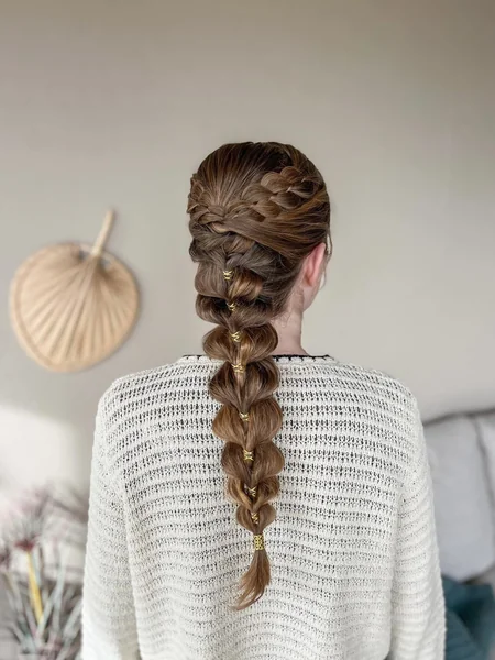 Lace Braid into Pull-Through Braid