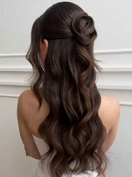 Half-Up Rose Bun