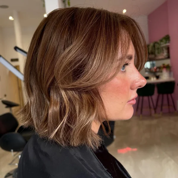 Tousled Wavy Lob