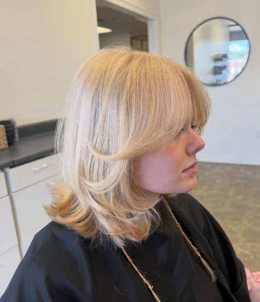 Butterfly Layers with Curtain Bangs