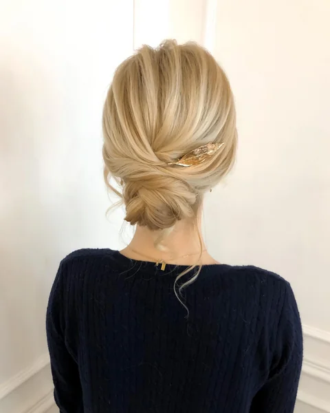 Low Chignon with Hair Accessories