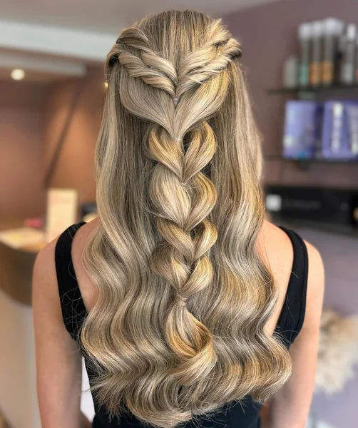 Half-Up Pull-Through Braid