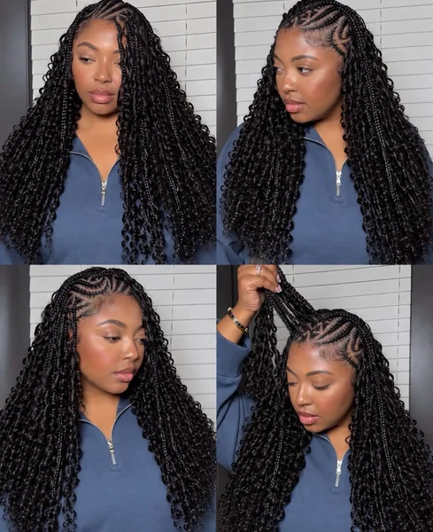 Fulani Boho Braids, Four Ways