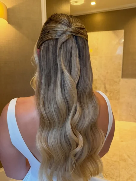 Half Up Twist for Very Long Hair
