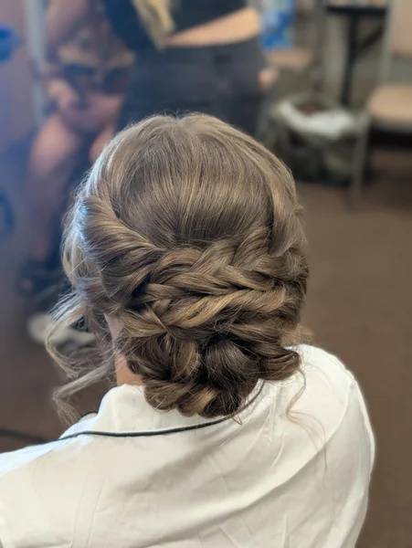 Rope Twist and Braid Low Updo