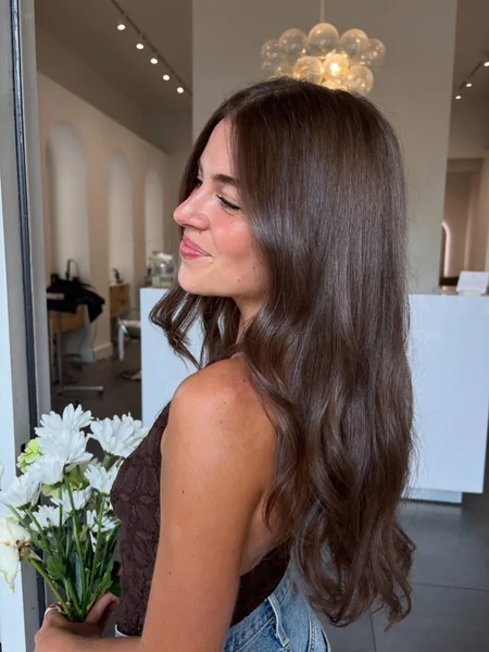 Glossy Brunette Waves