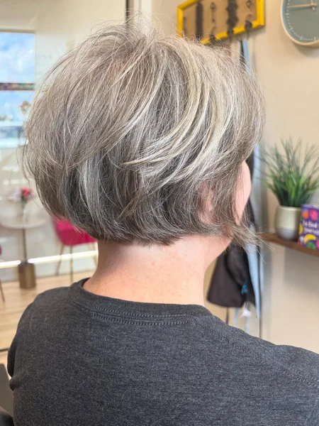 Short Stacked Ash Bob