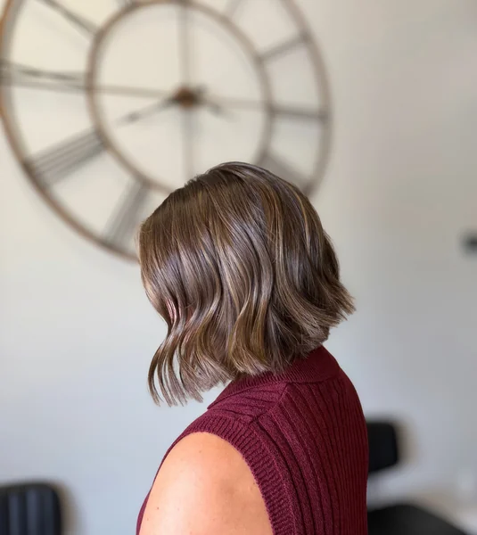 Wavy Asymmetrical Bob