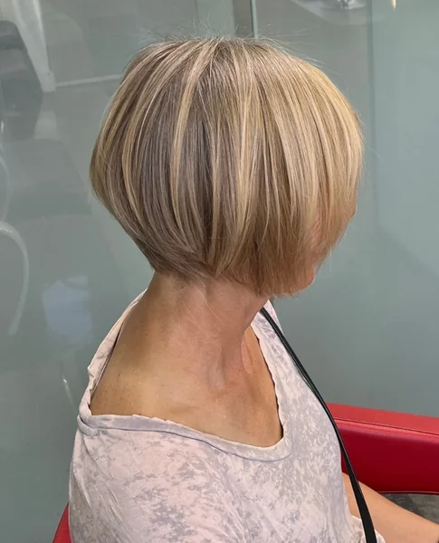 Stacked Blonde Bob