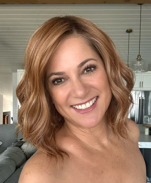 Copper Wavy Long Bob