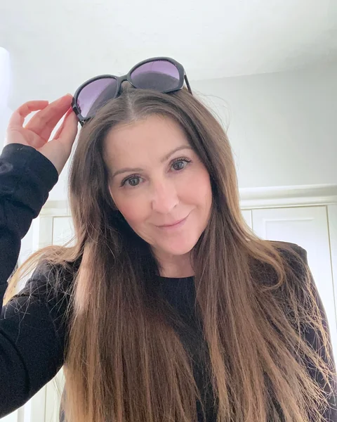 Long Straight Brunette Layers