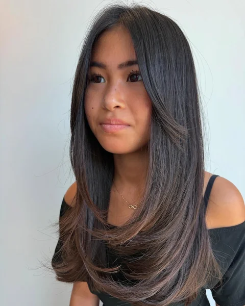 Long Butterfly Layers with Subtle Highlights