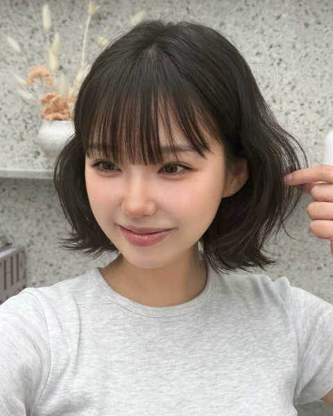 Easy Baby Bob with Airy Bangs