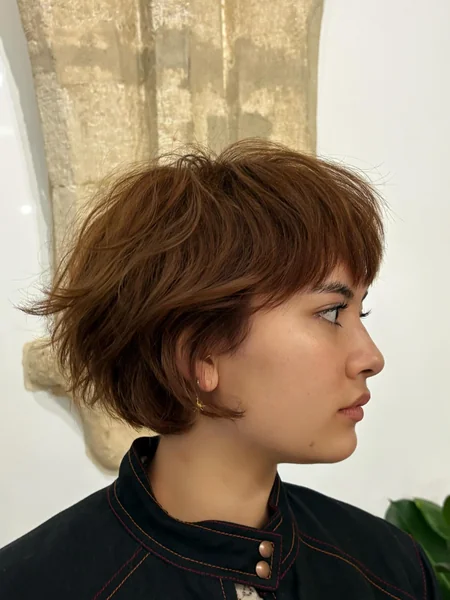 Choppy Copper Shag Bob