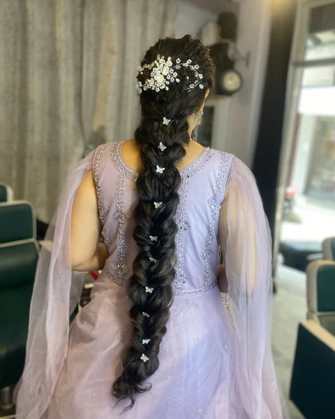 Extra-Long Pull-Through Braid with Butterfly Clips