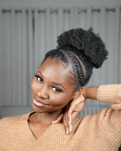 Flat Twist Headband Puff