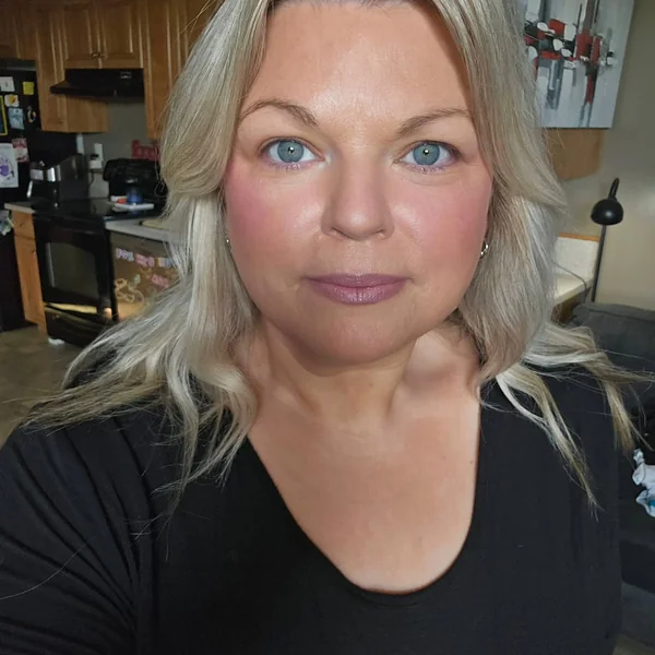 Blonde Waves with Curtain Bangs