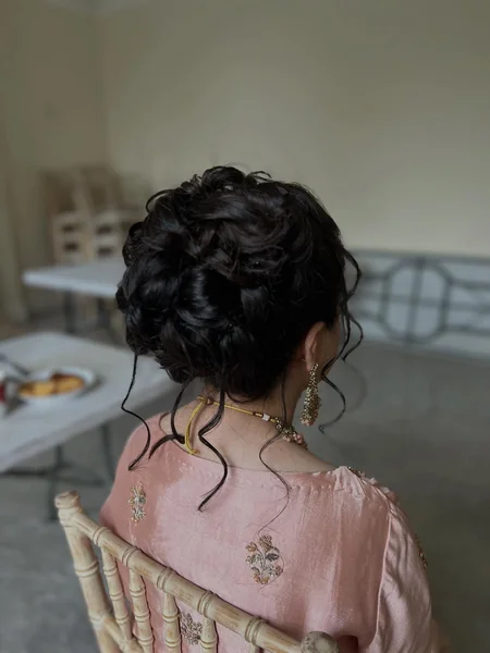 Tousled Curly Bun
