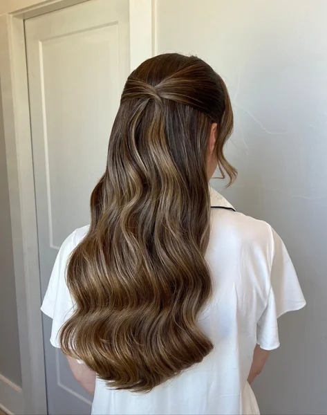 Simple Half Up for Long Hair