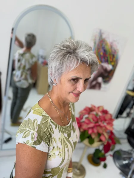 Silver Textured Pixie