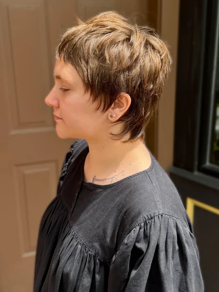 Choppy Shaggy Pixie with Micro Fringe