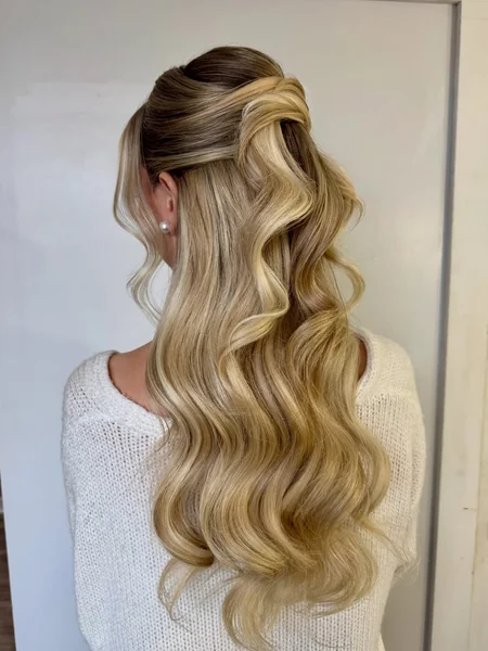 Elegant Half Up Loop Twist