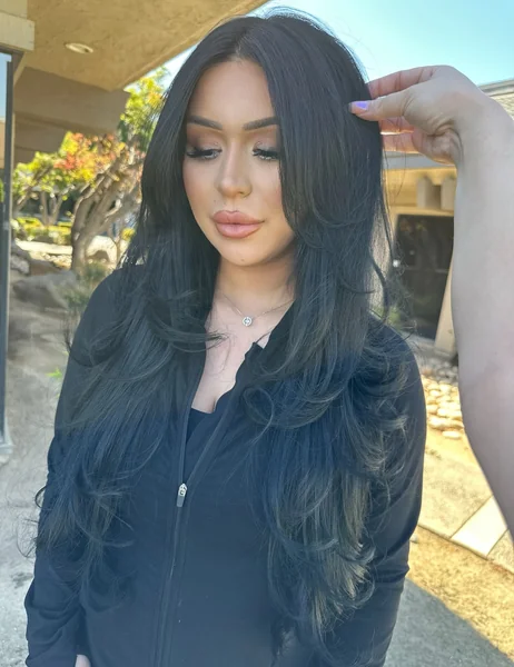 Long Voluminous Black Layers