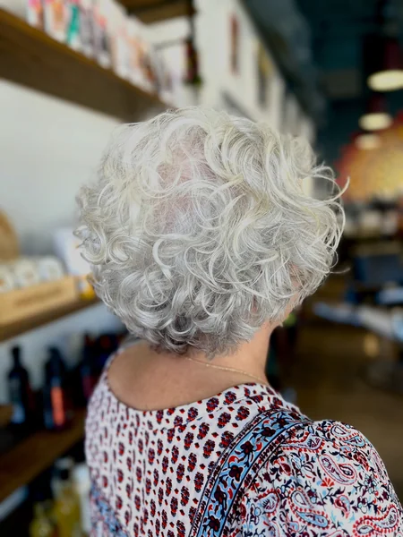 Silver Curly Cut