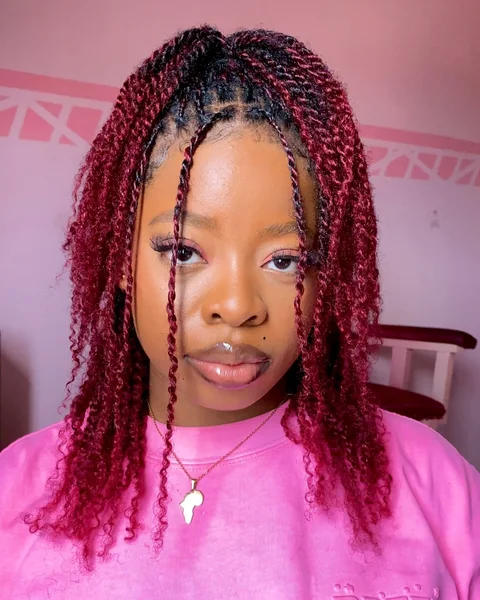 Burgundy Spring Twists
