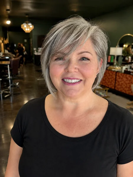 Short Bob with Sweeping Side Bangs