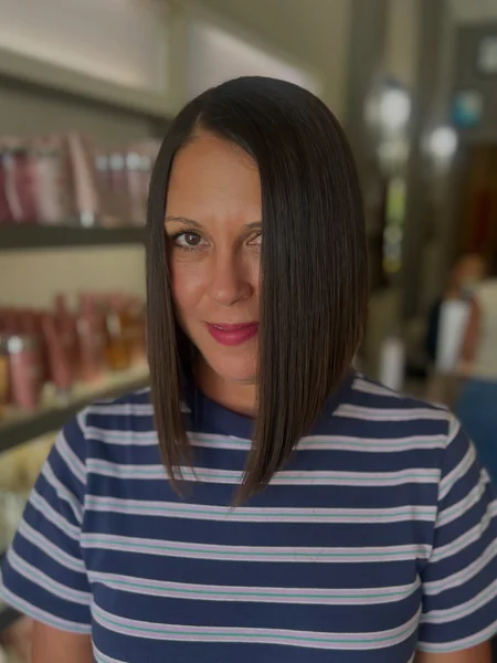 Sleek Long Asymmetrical Bob