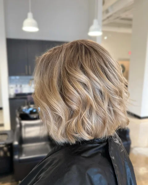 Loose-Wave Balayage Bob