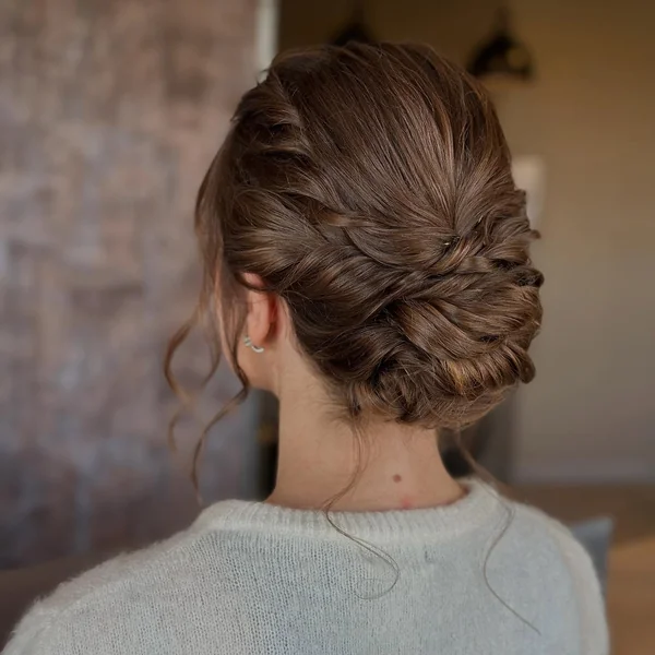 Braided Low Chignon