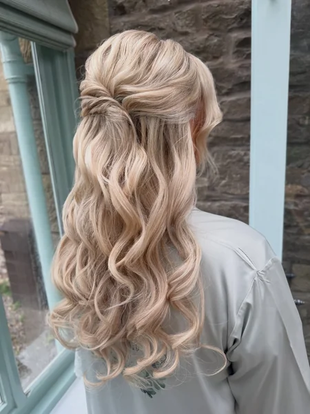 Soft Twisted Half Up Bridesmaid Hair