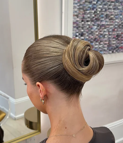 Sculpted Swirl High Bun