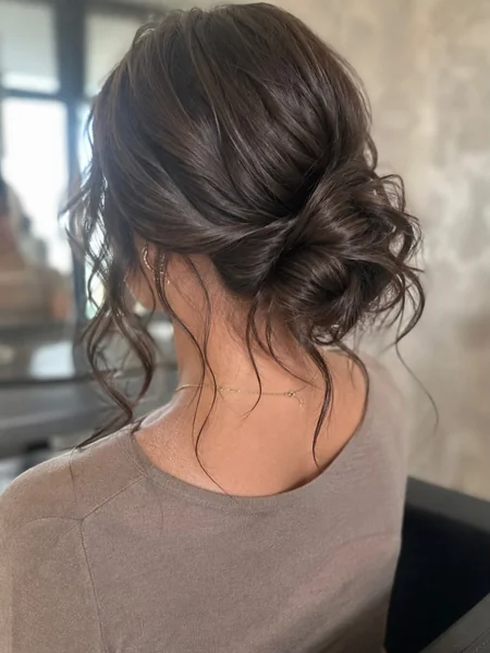 Boho Low Chignon