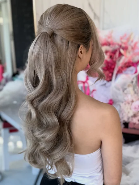 Half-Up Wrapped Ponytail