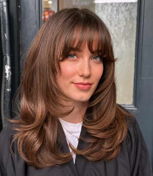 Bouncy Layers with Wispy Bangs