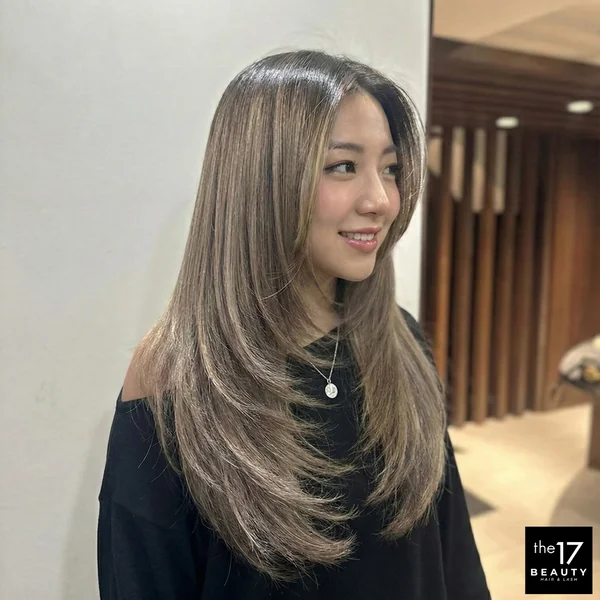 Ash Brown Korean Long Layers