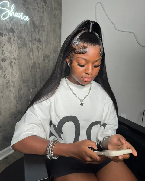 Sleek Half-Up High Ponytail